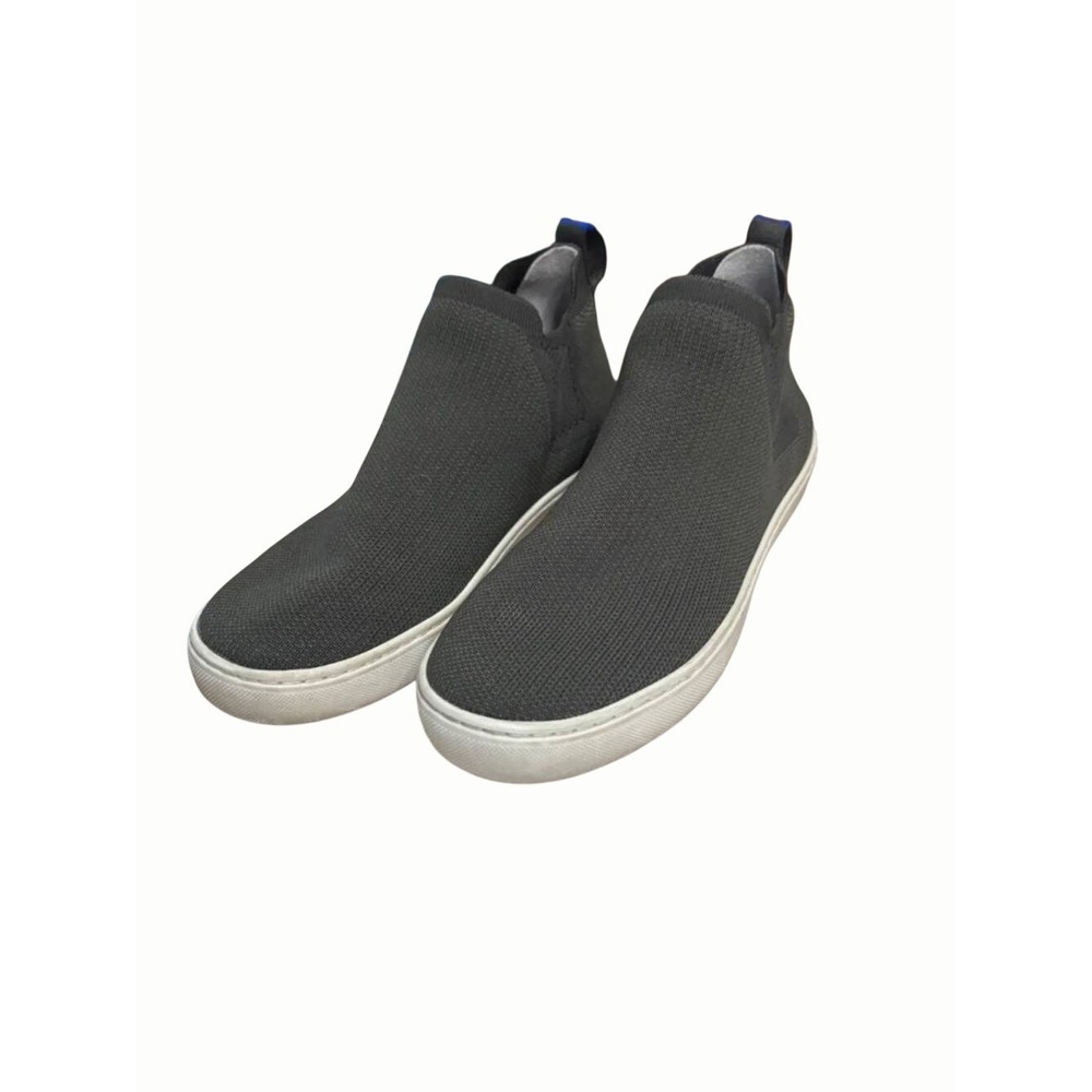 Rothy's The Chelsea 7.5 Olive Grove Green Knit Slip On Ankle Boot Sneaker